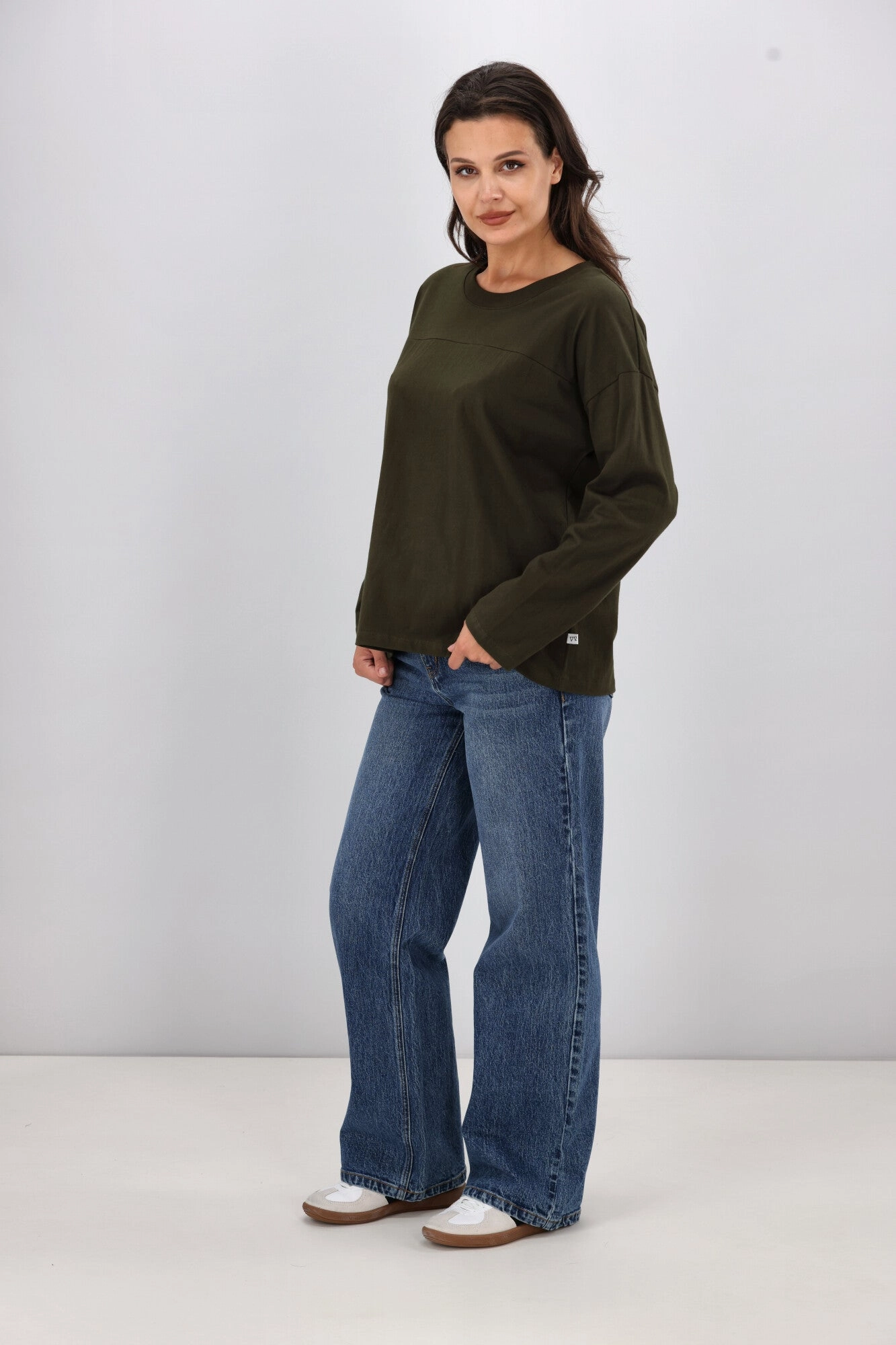 Shine On Essentials Long Sleeve Olive