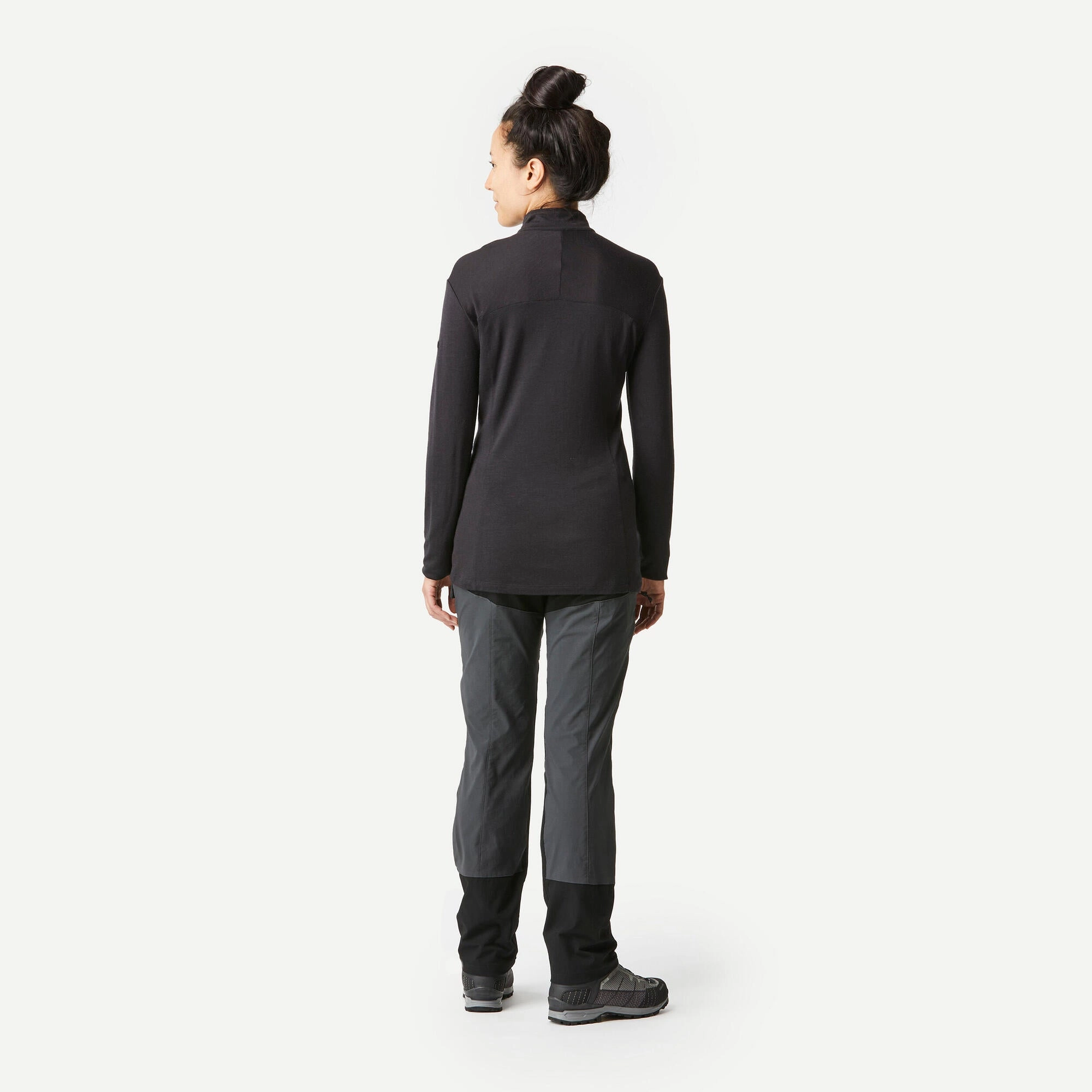 Simond Women's Long-sleeved Merino Zipped Neck T-shirt - MT500