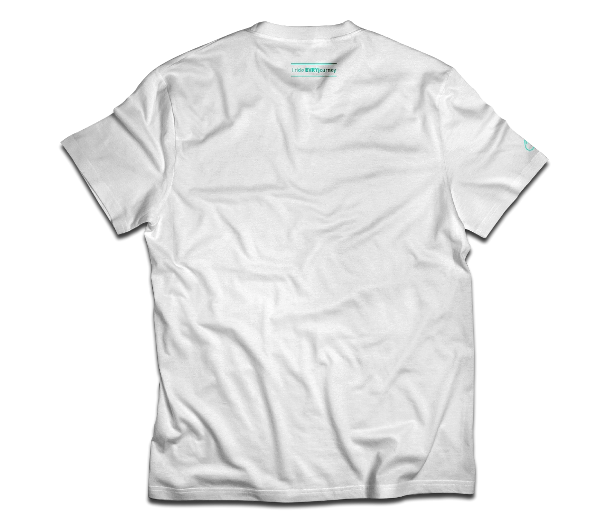 sixthreezero EVRYjourney Premium Short Sleeve Crew Snow White Mint Green 100% Cotton Unisex Shirt