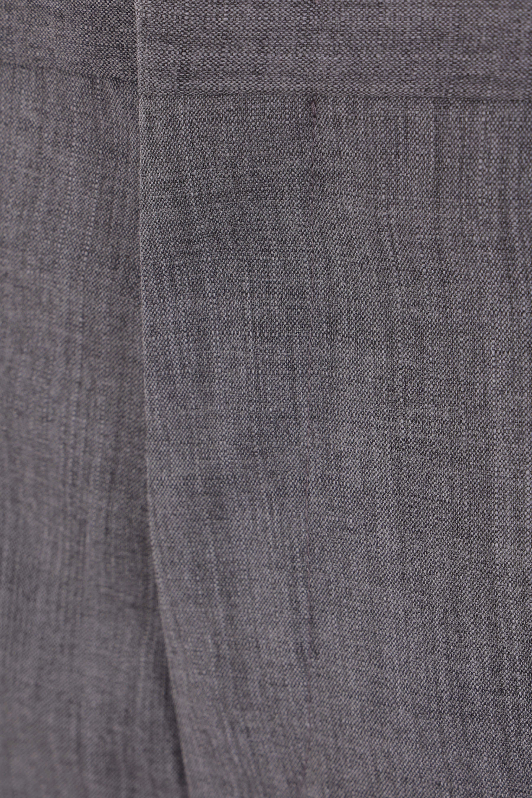 slim-fit wool trousers