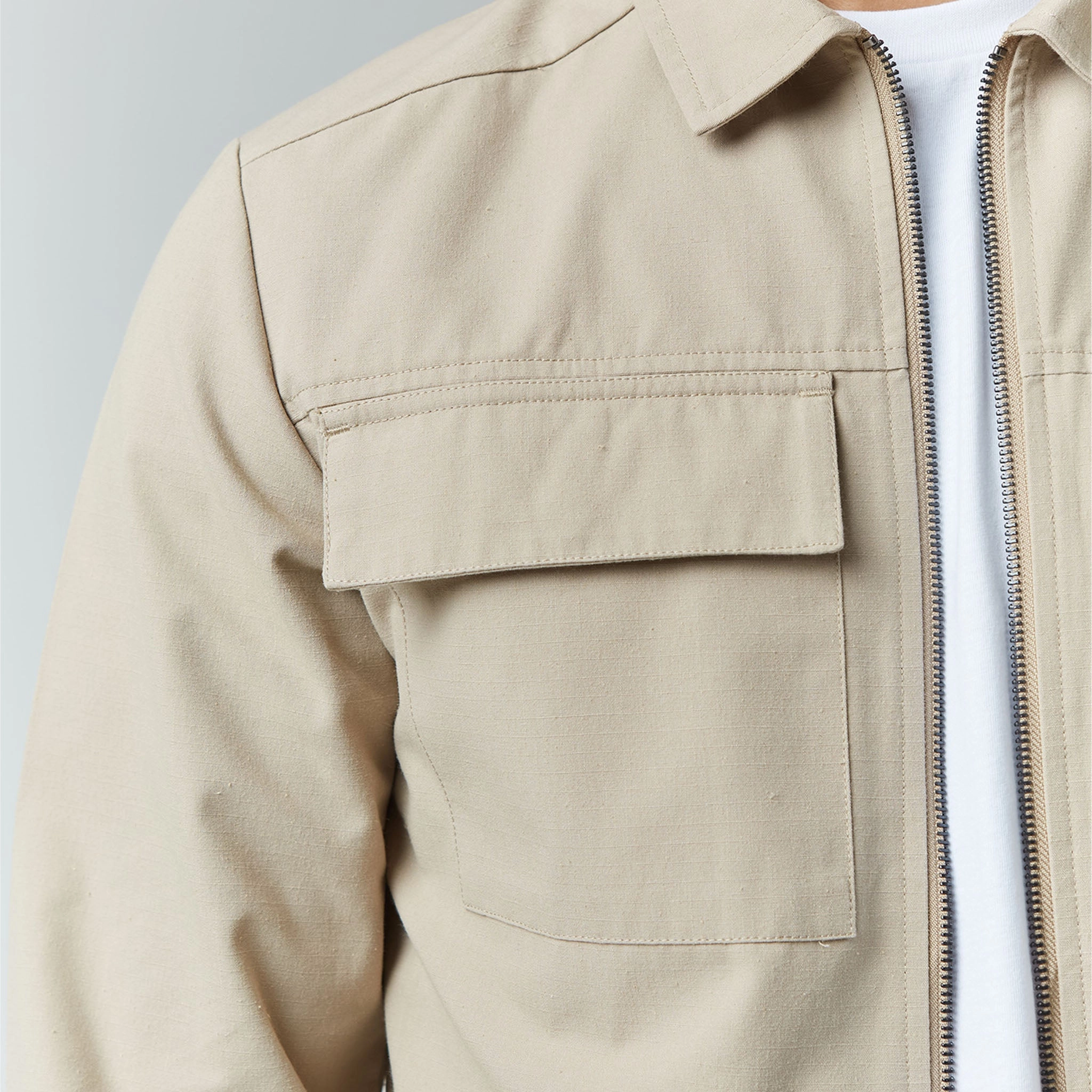 Smart Utility Overshirt | Sand