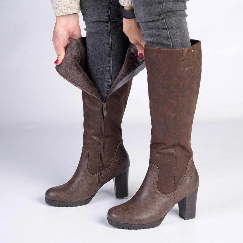 Soft Style by Hush Puppy Gusty Long Boot - Chocolate