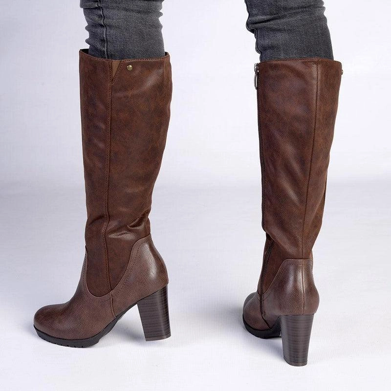 Soft Style by Hush Puppy Gusty Long Boot - Chocolate