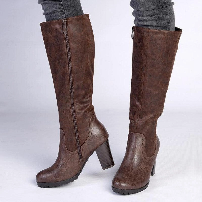 Soft Style by Hush Puppy Gusty Long Boot - Chocolate