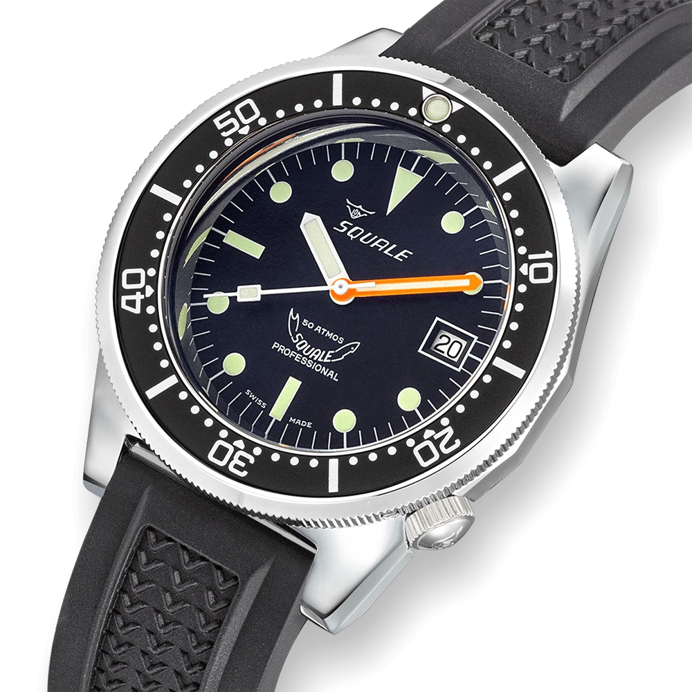 Squale 50 Atmos Black 1521-026/A 1521CL.VO