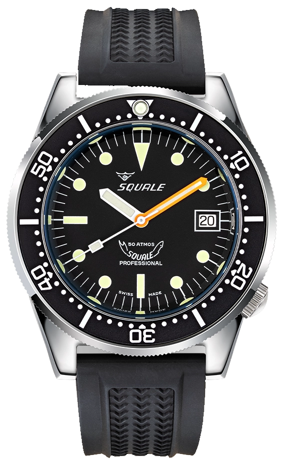 Squale 50 Atmos Black 1521-026/A 1521CL.VO