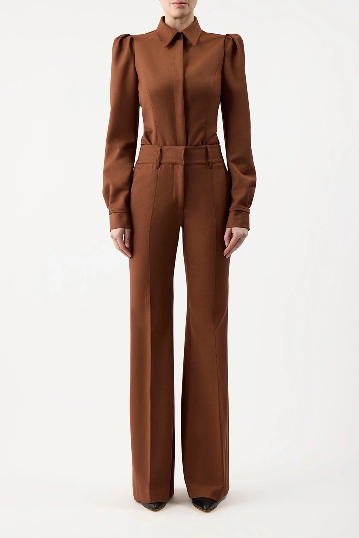 Talbot Shirt in Cognac Sportswear Wool