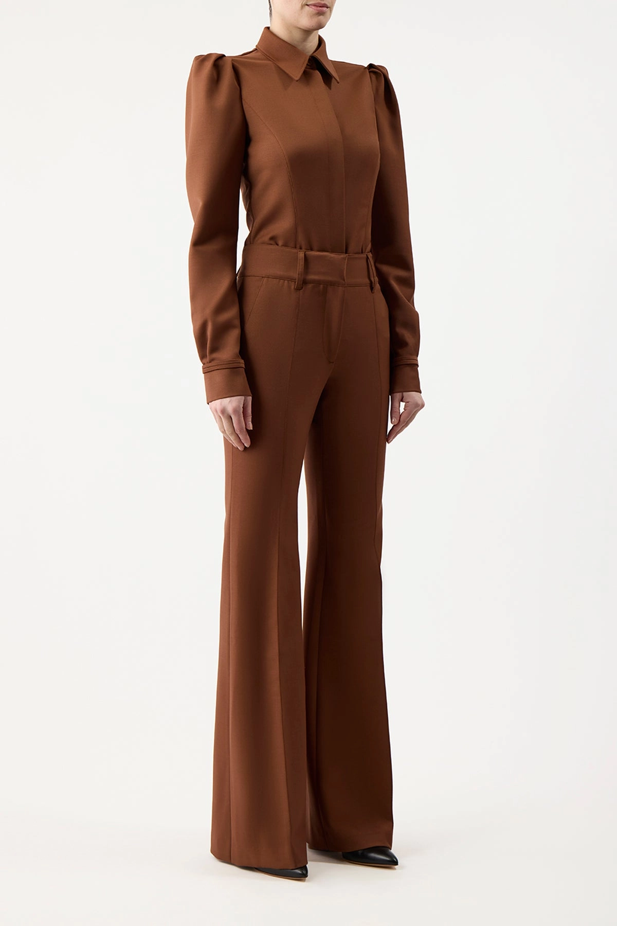 Talbot Shirt in Cognac Sportswear Wool