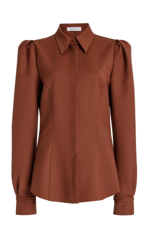 Talbot Shirt in Cognac Sportswear Wool