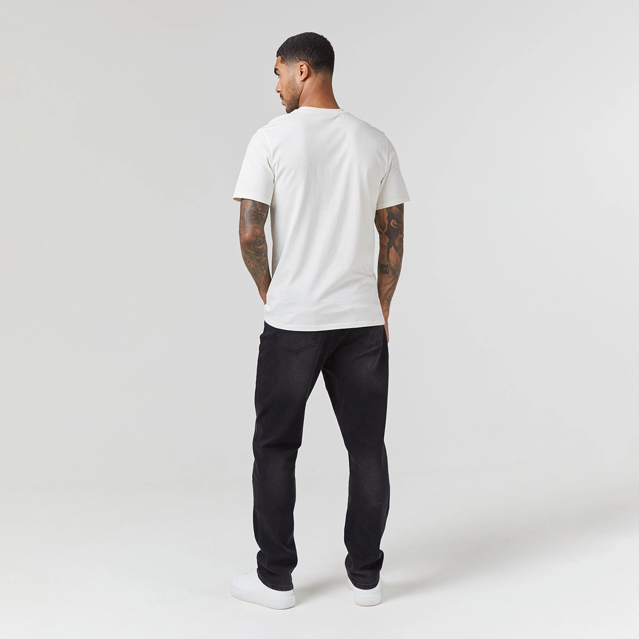 Tech Nylon Pocket T-Shirt | Off White Charcoal