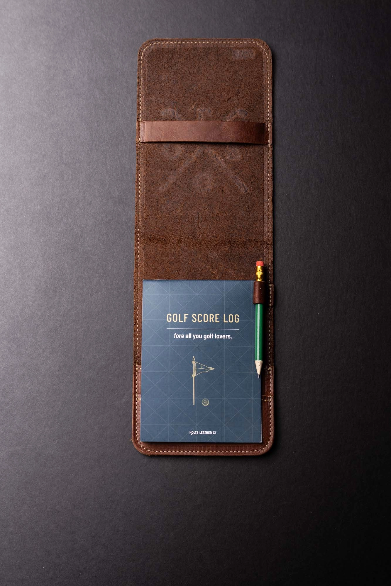 The Back Nine Fine Leather Golf Scorecard Groomsmen Gift With Personalization