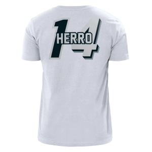 Tyler Herro New Era Miami HEAT Mashup Name & Number White Tee