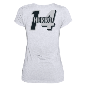 Tyler Herro New Era Miami HEAT Mashup Name & Number Women's White Tee