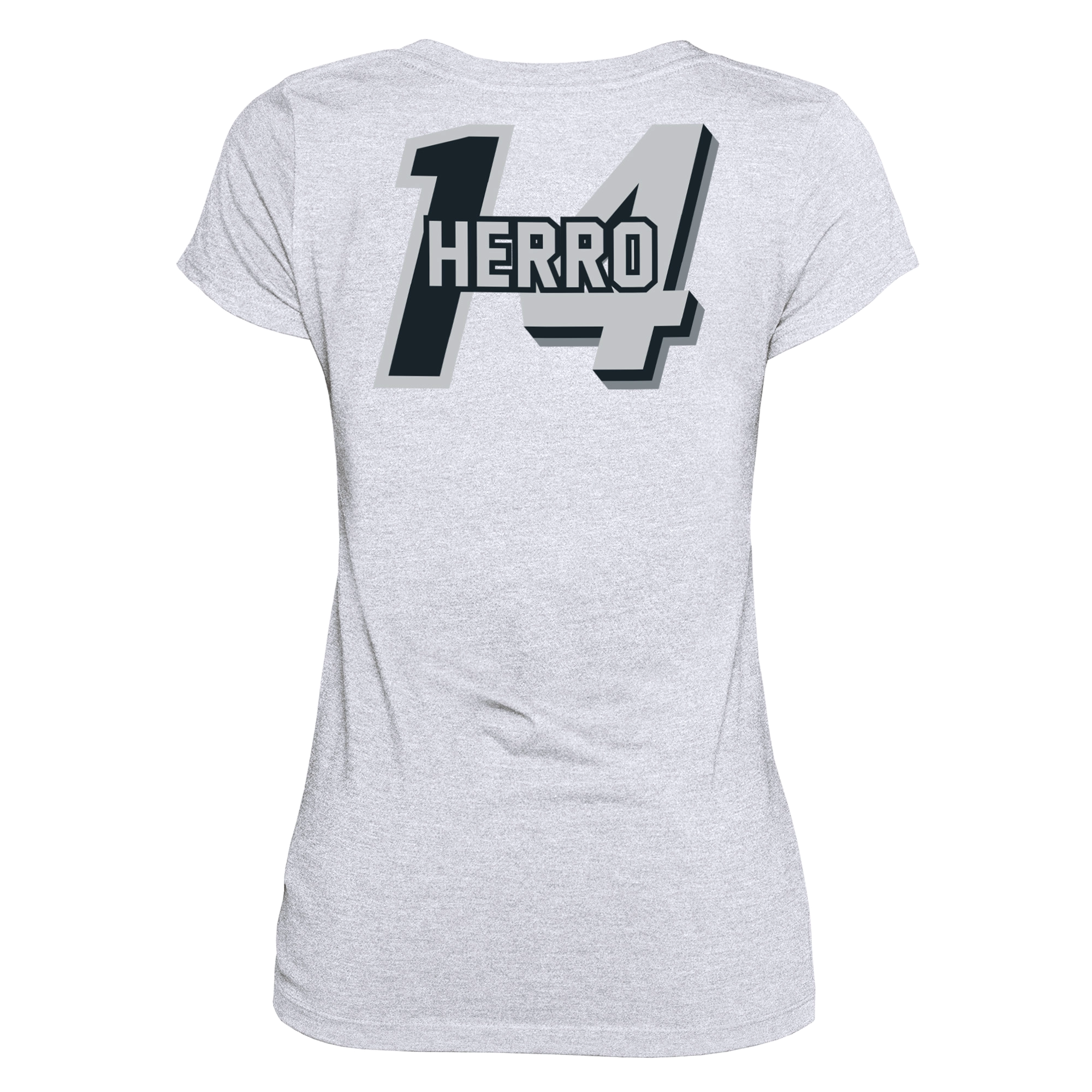 Tyler Herro New Era Miami HEAT Mashup Name & Number Women's White Tee