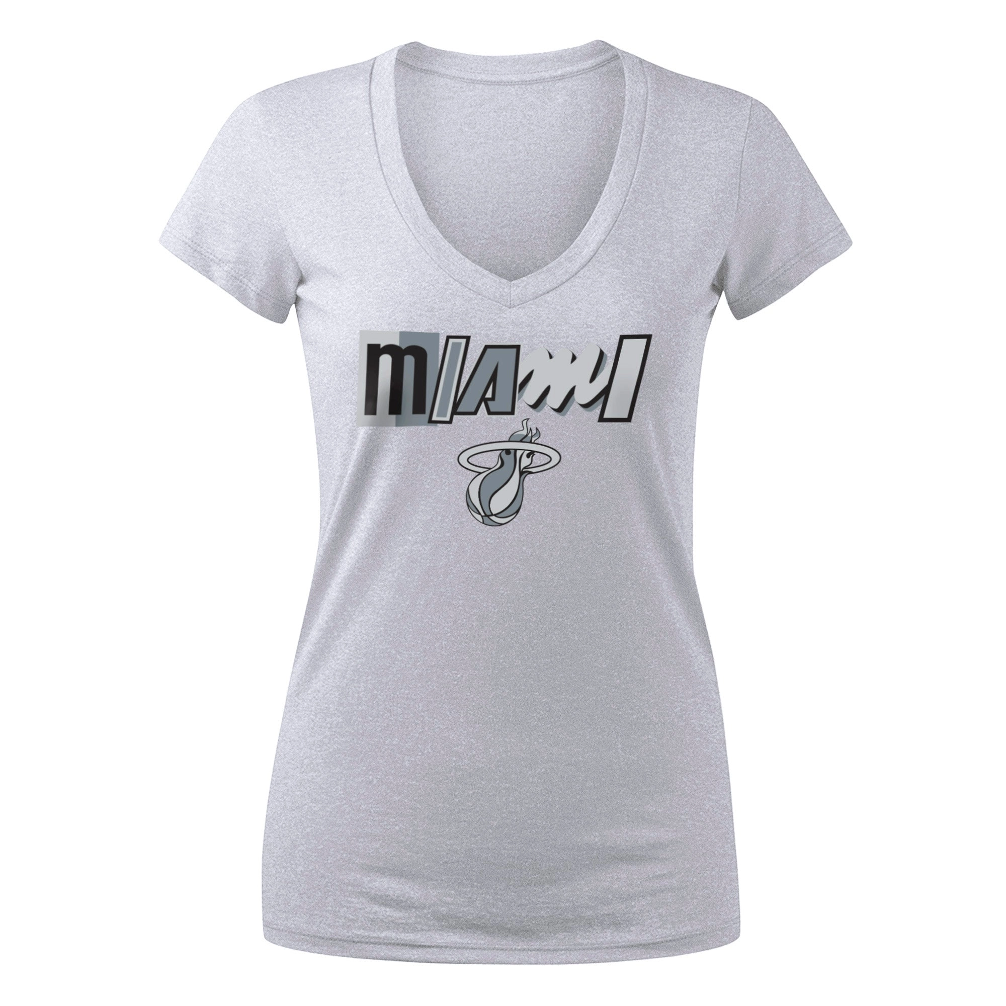 Tyler Herro New Era Miami HEAT Mashup Name & Number Women's White Tee