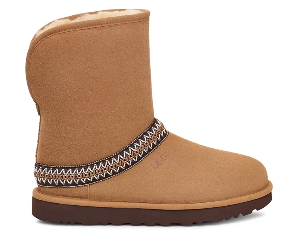 Ugg Womens Classic Short Crescent "Chestnut"
