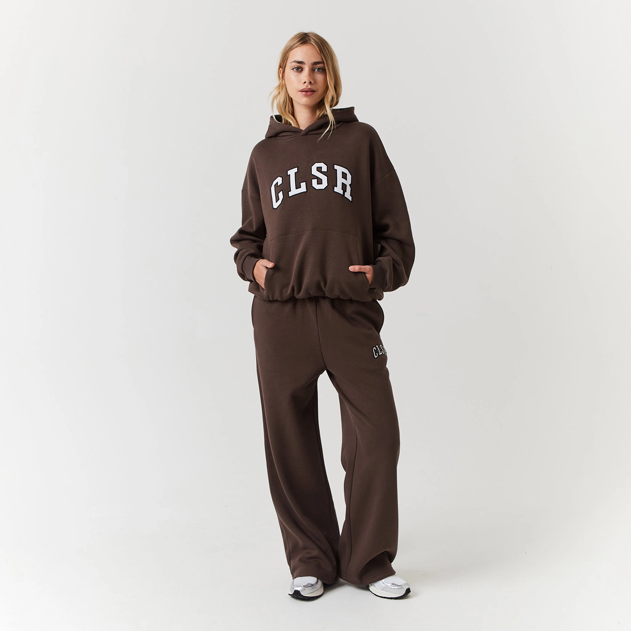 Varsity CLSR Applique Tracksuit | Brown