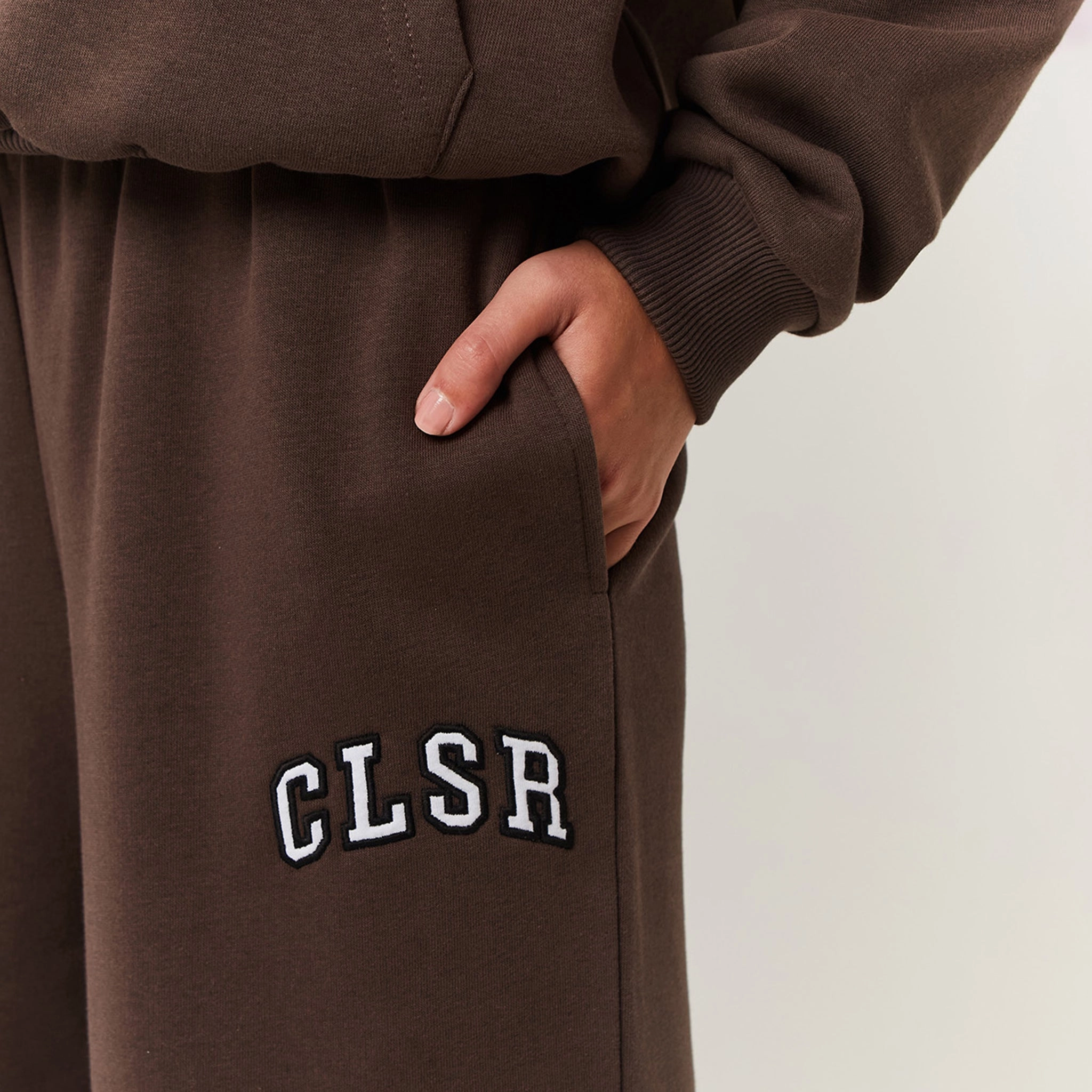 Varsity CLSR Applique Tracksuit | Brown