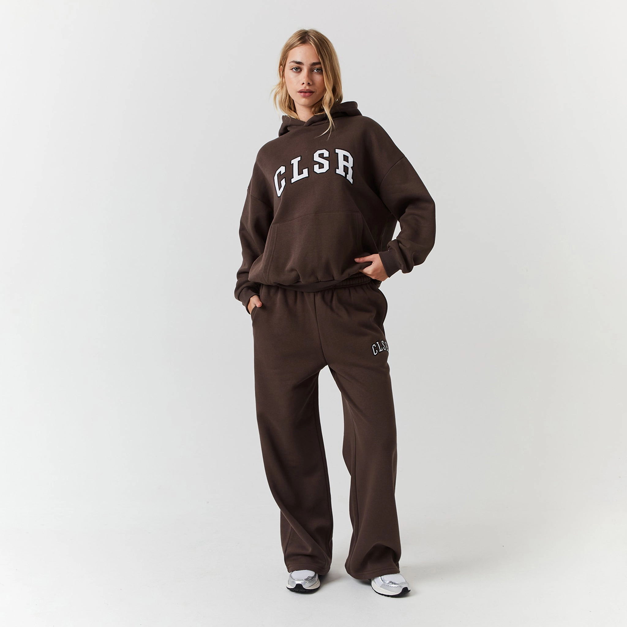 Varsity CLSR Applique Tracksuit | Brown