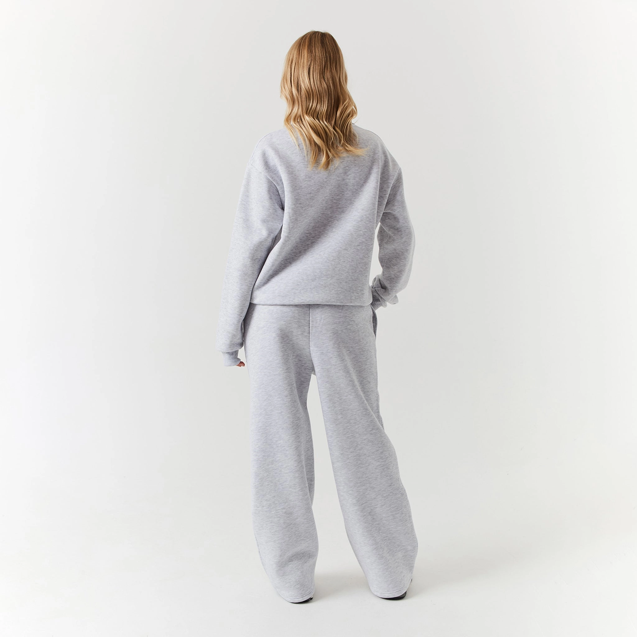 Varsity CLSR Sweatshirt Tracksuit | Light Grey Marl