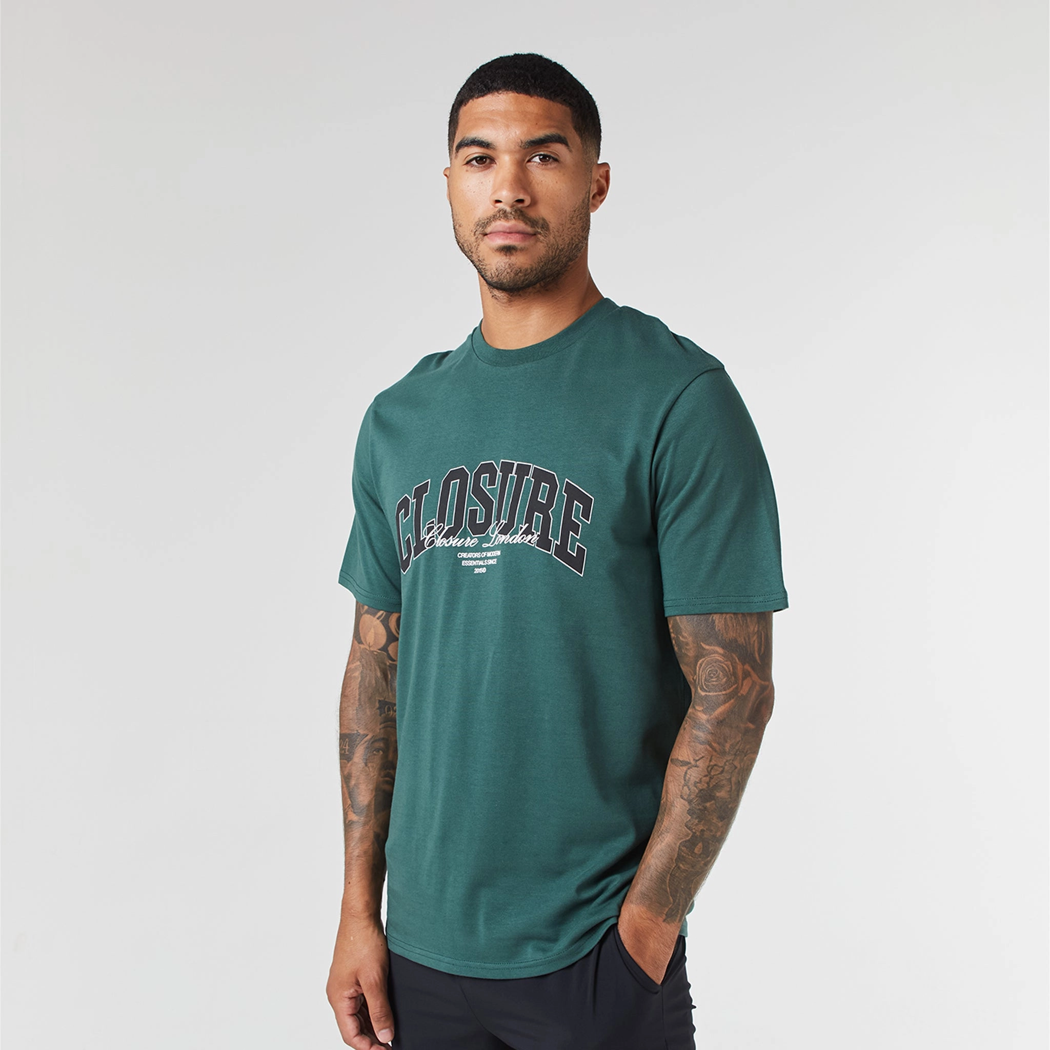Varsity Script T-Shirt | Forest Green