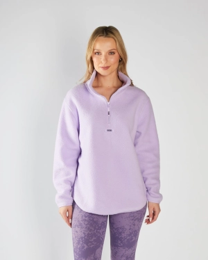 Zada Fleece Half Zip Lilac